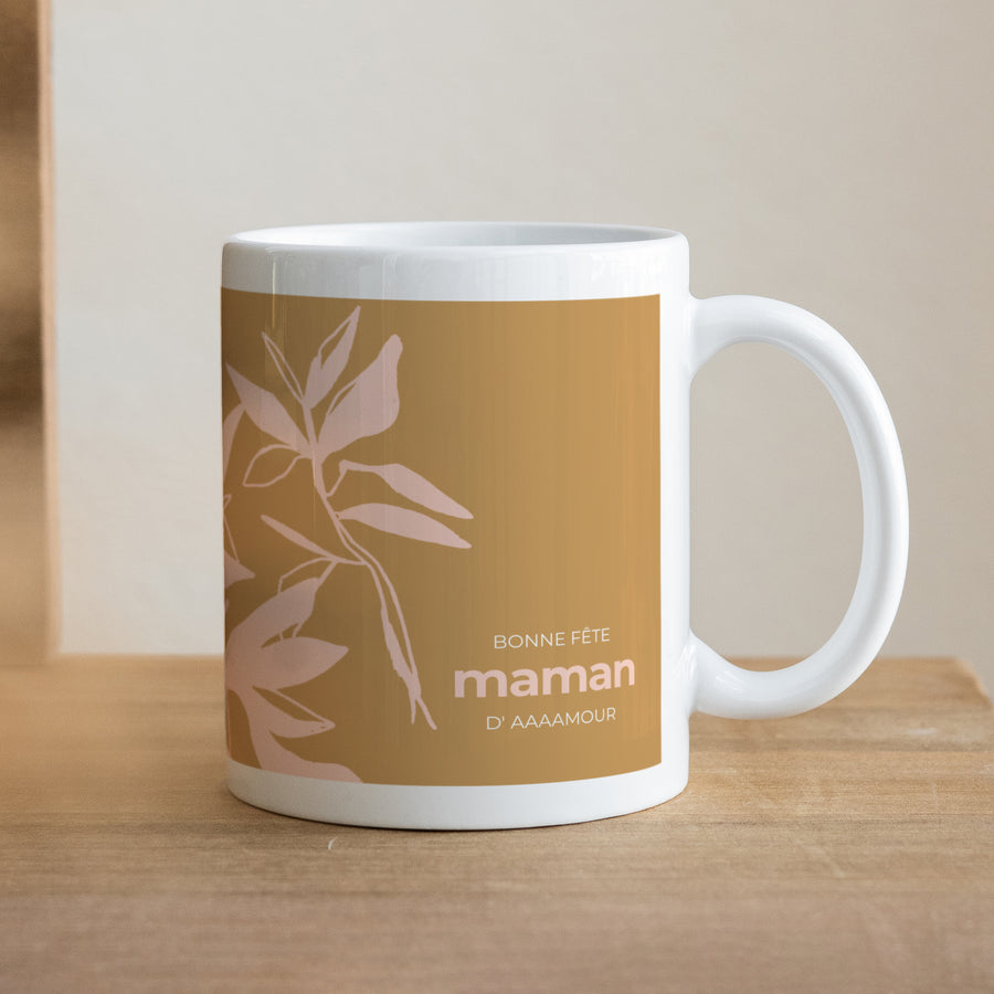 Mug Objets Blanc Feuillage & Tendresse foto
