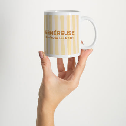 Mug Objets Blanc Généreuse foto N° 2