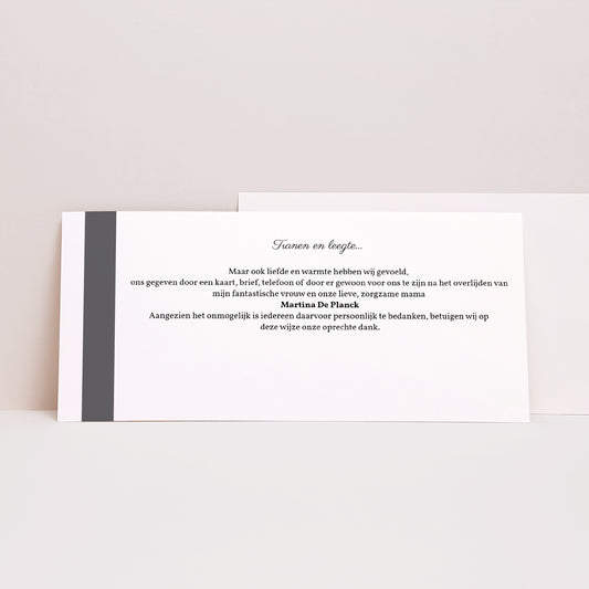 Uitnodigingskaart Overlijden Panoramisch landschap In grote rouw foto