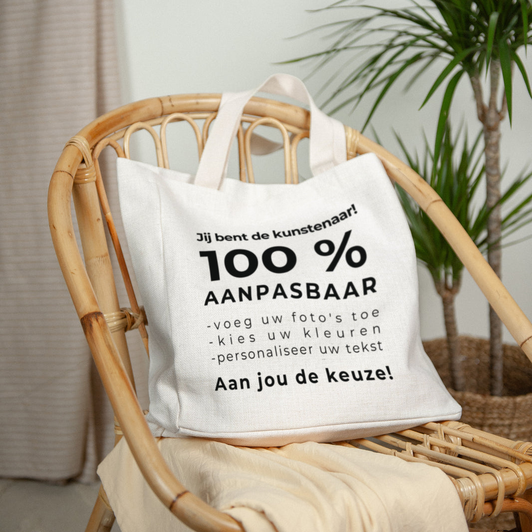 Tote Bag Objecten Handgreep van canvas Do It Yourself foto N° 2