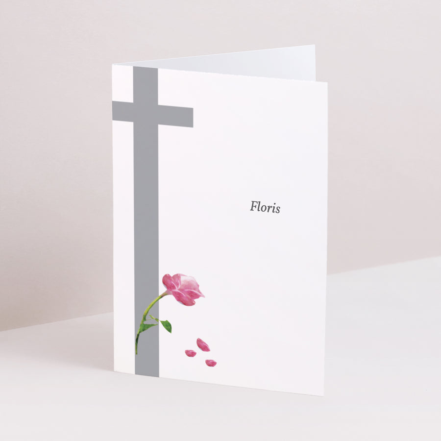 Herdenking Overlijden Dubbel portretvenster Ave Maria - dank, rouw, eerbetoon foto