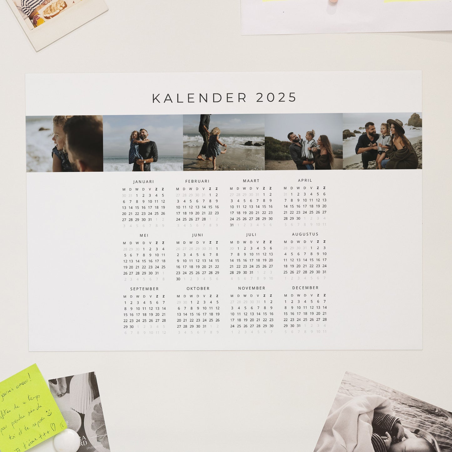 Kalender Eindejaar Magnetisch, enkelvoudig landschap Multifotoplanningskalender foto N° 1