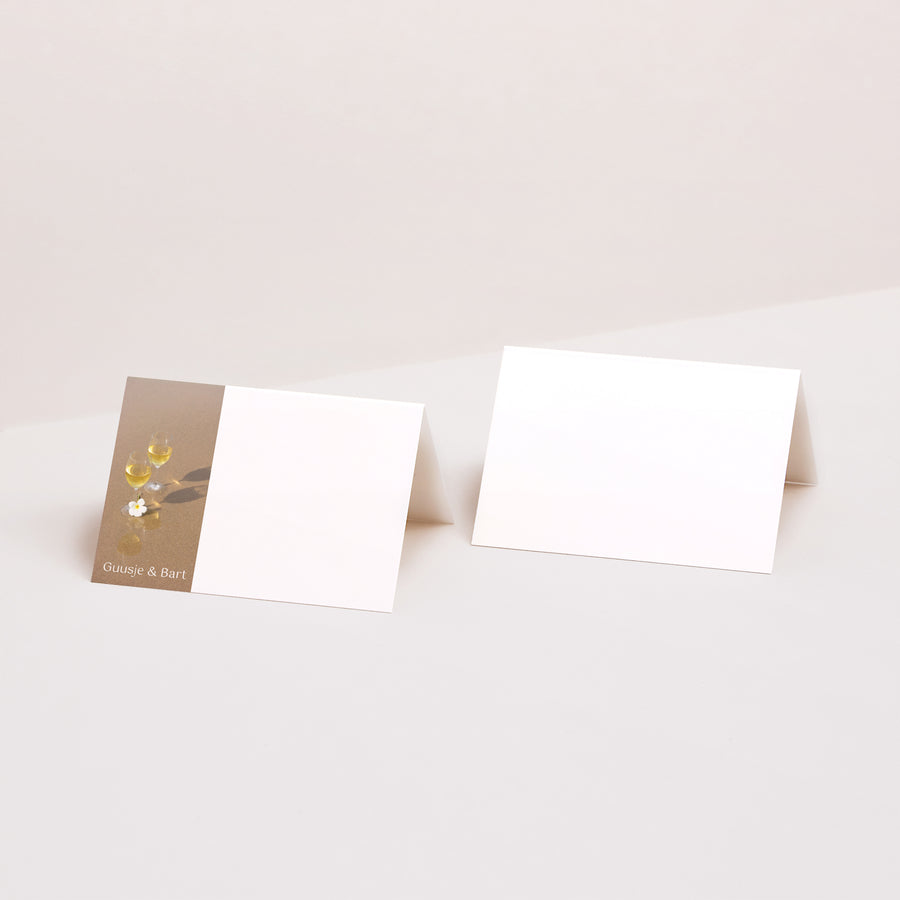 Naamkaartjes Geboorte 2 luiken Aangepast accordeon foto