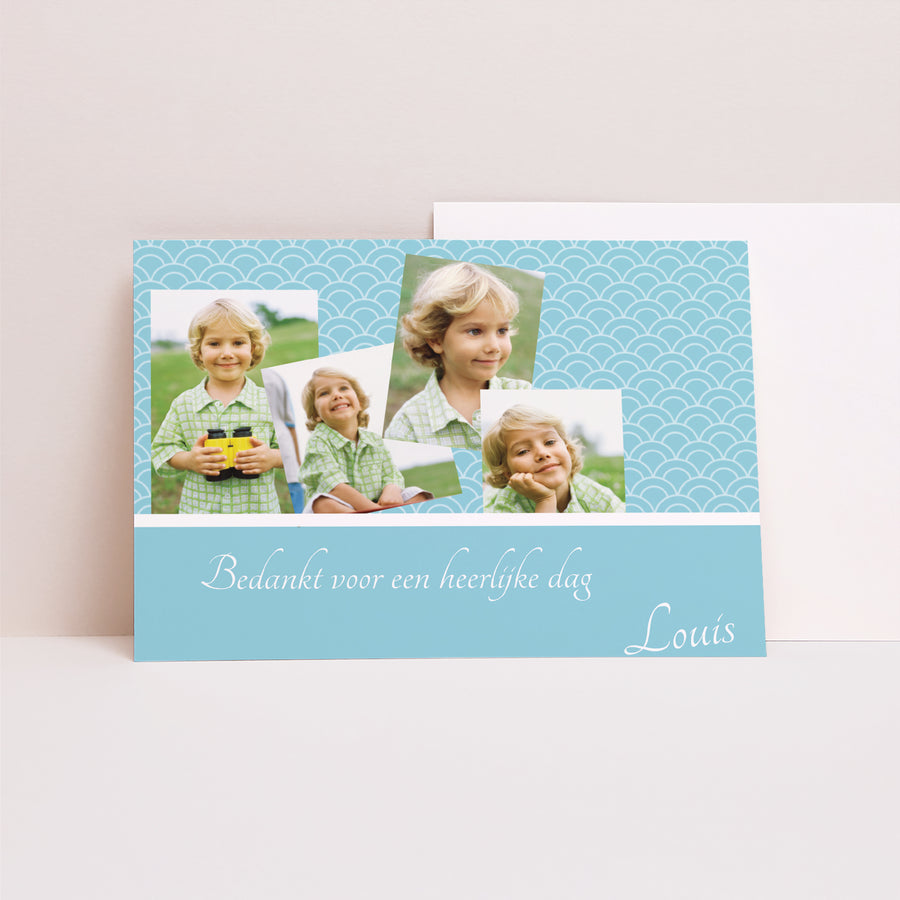 Bedankkaart Communie Landschap Plechtige Communie foto