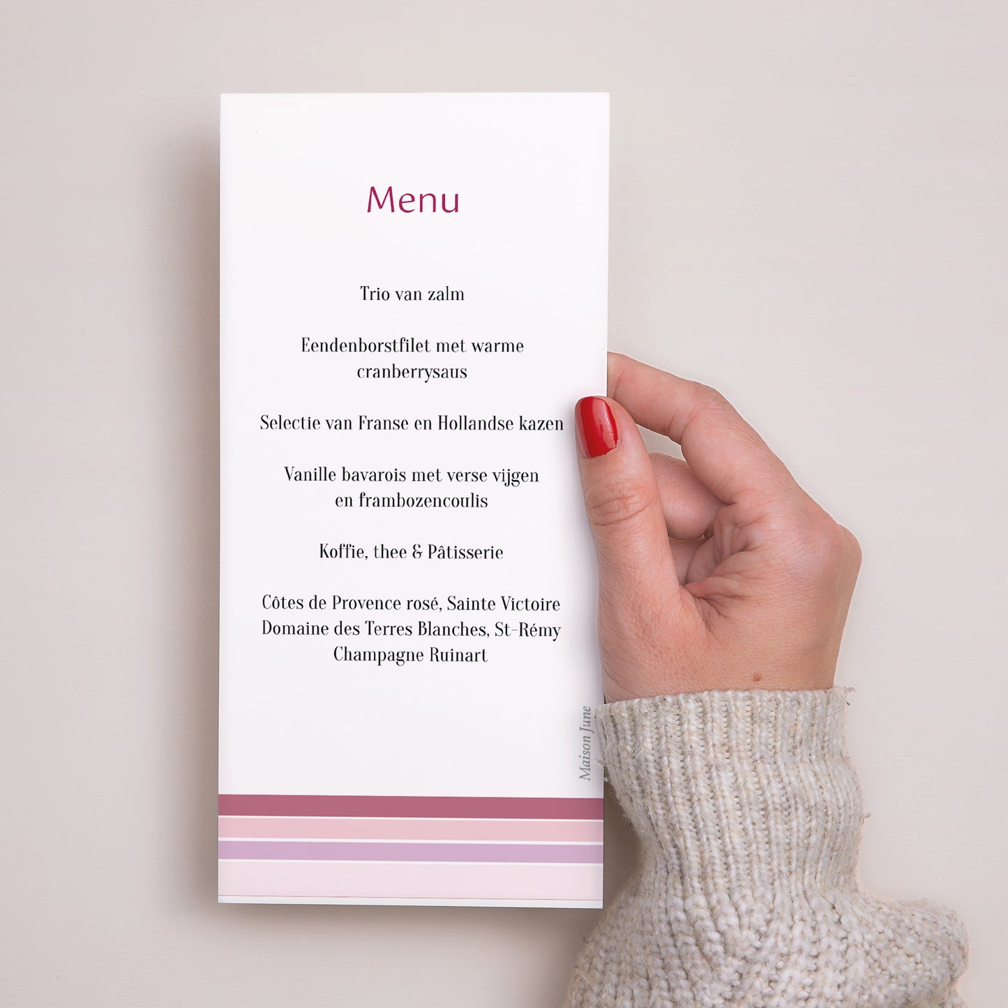 Menukaart Communie Panoramisch portret Geloofsbelijdenis - Meisje foto N° 3