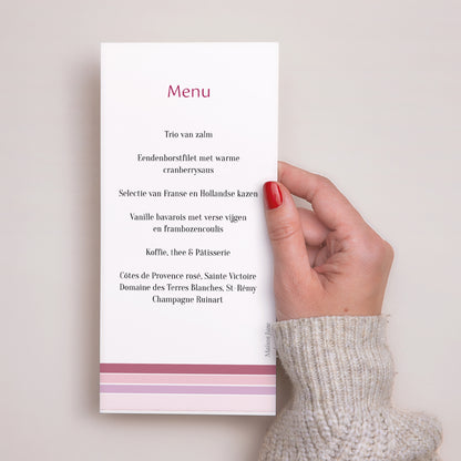 Menukaart Communie Panoramisch portret Geloofsbelijdenis - Meisje foto N° 3