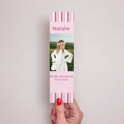 Boekenlegger Communie Bladwijzer Geloofsbelijdenis - Meisje foto N° 2