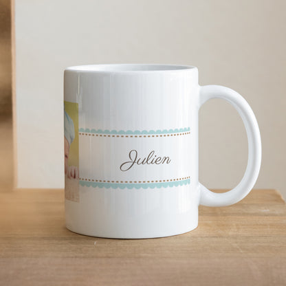 Mok Doop Wit Retro doop - Jongen foto N° 1