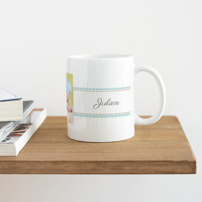 Mok Doop Wit Retro doop - Jongen foto N° 4