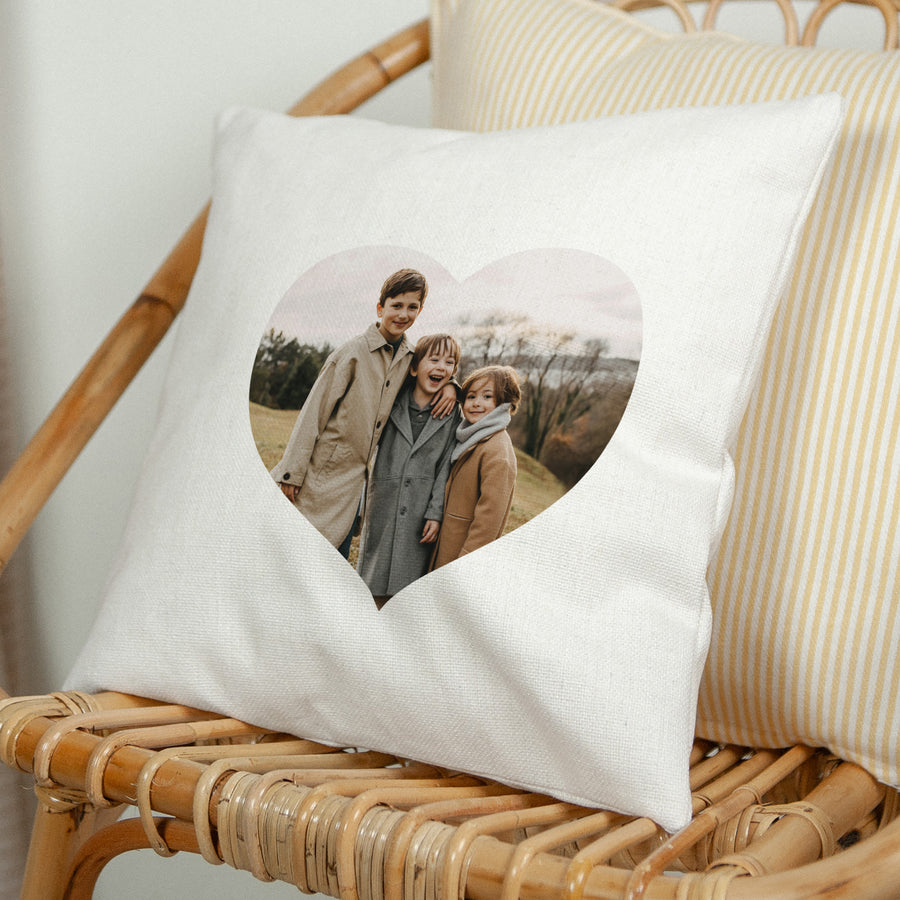 Kussen Objecten Natuurlijk beige Gepersonaliseerd kussen foto