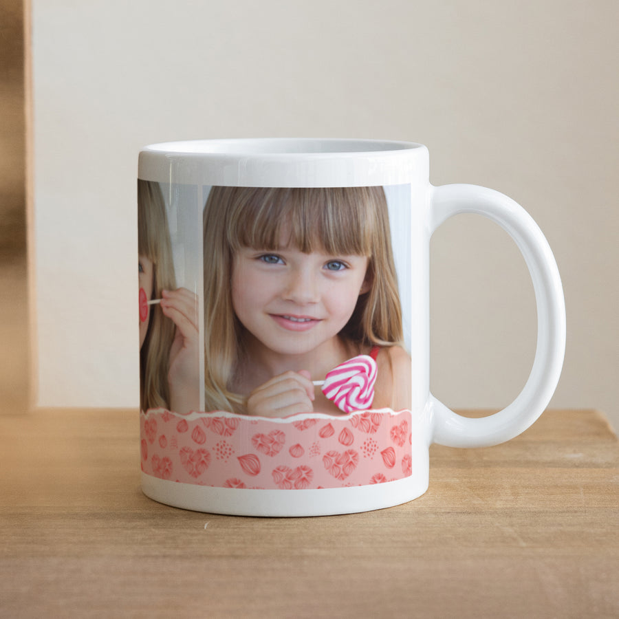 Mok Objecten Wit Tedere Valentijnsdag foto