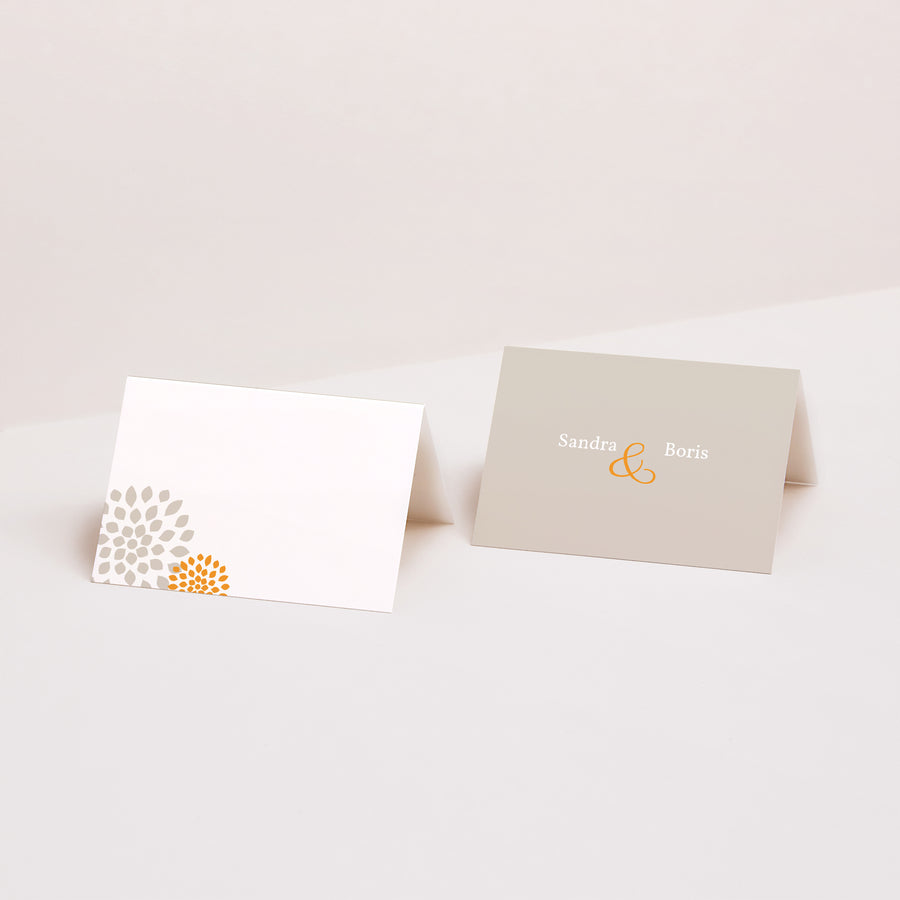 Naamkaartjes Huwelijk 2 luiken Provençaals platteland foto