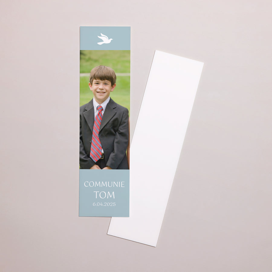 Boekenlegger Communie Bladwijzer Heilige datum foto