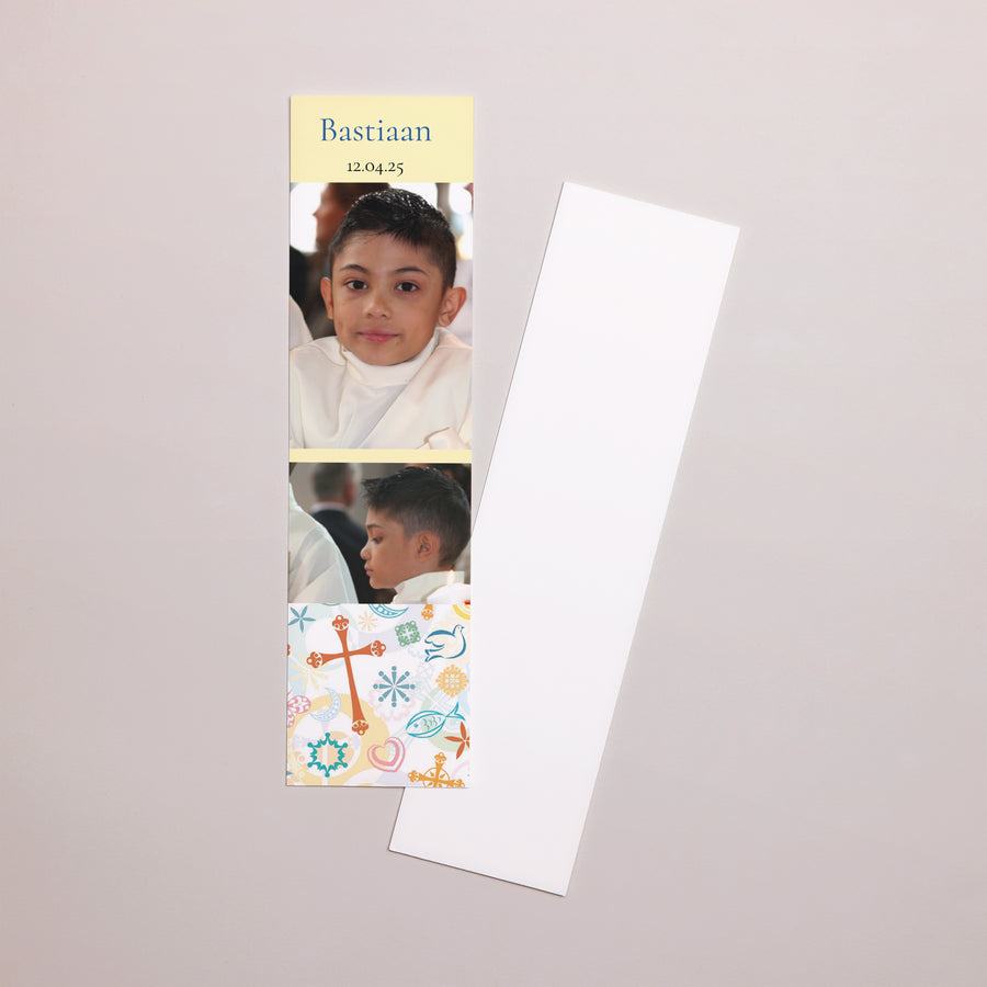 Boekenlegger Communie Bladwijzer Gepersonaliseerde communie foto