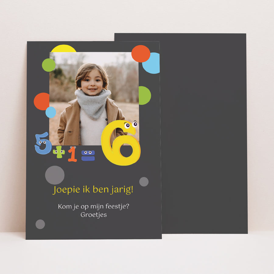 Uitnodigingen Kinderverjaardag Portret Verrassingsfeest! foto