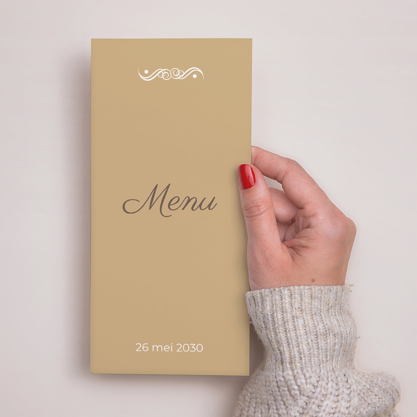 Menukaart Communie Panoramisch portret De weg, de waarheid en het leven foto N° 2