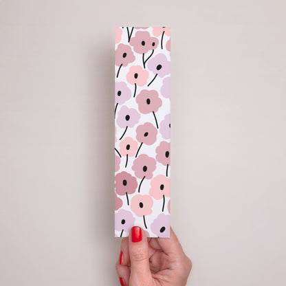 Boekenlegger Communie Bladwijzer Roze bloemen foto N° 3