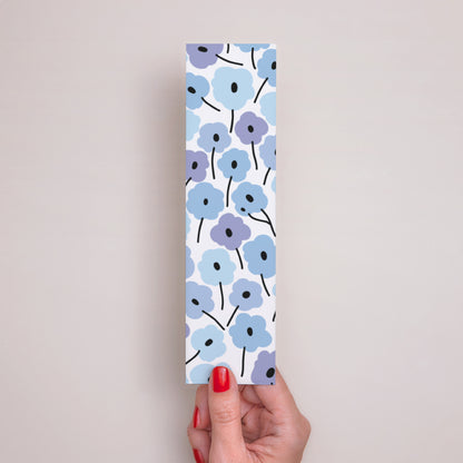 Boekenlegger Communie Bladwijzer Blauwe bloemen foto N° 3