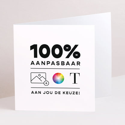 Doopuitnodiging Twee asymmetrische panelen Do It Yourself II foto N° 1