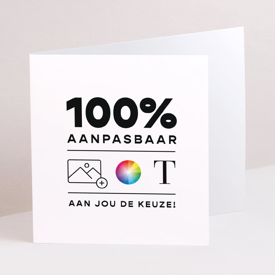 Doopuitnodiging Twee asymmetrische panelen Do It Yourself II foto