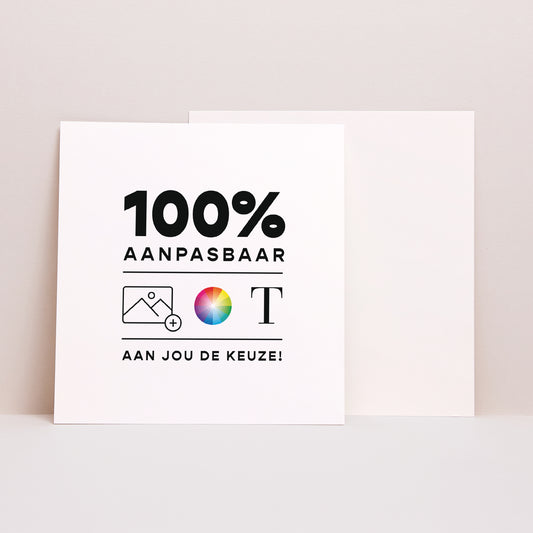 Doopuitnodiging Vierkant Do It Yourself II foto