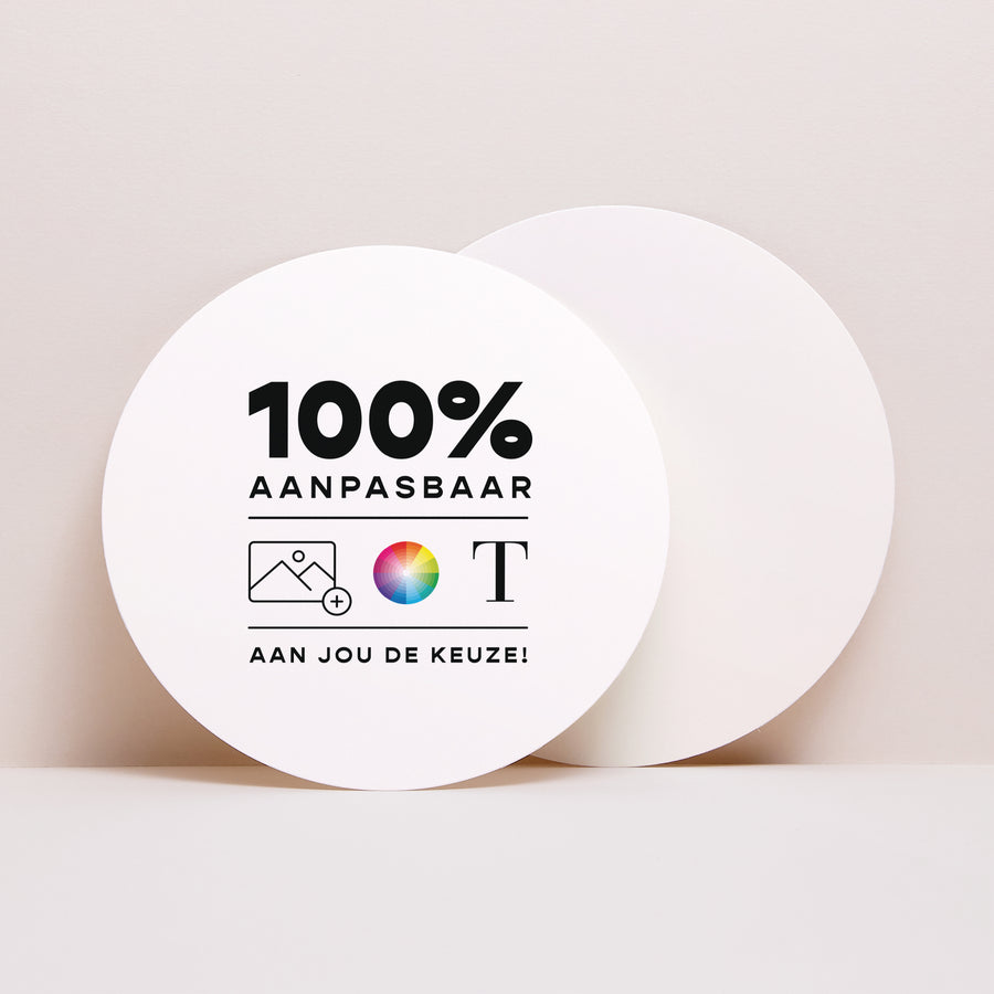 Uitnodigingskaart Doop Rond Do It Yourself II foto