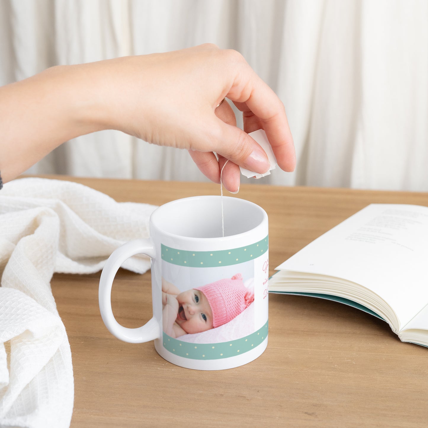 Mok Objecten Wit Konijn en wortel foto N° 3