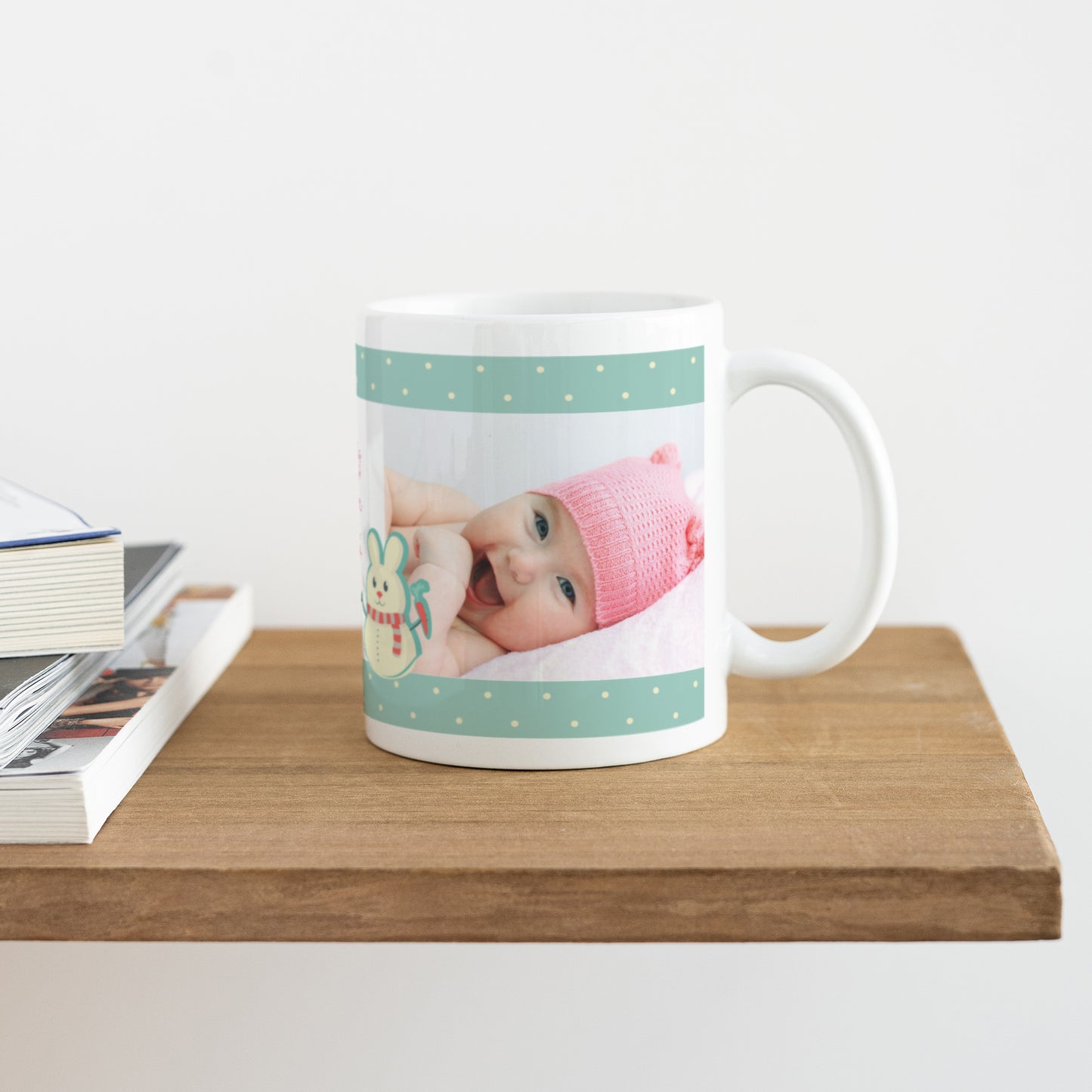 Mok Objecten Wit Konijn en wortel foto N° 4