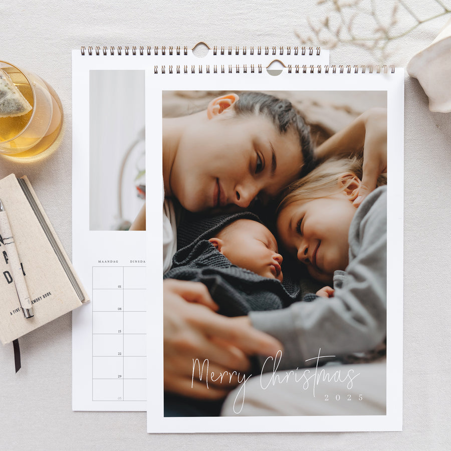 Kalender Eindejaar Muraal A3 Gepersonaliseerde dagenkalender foto