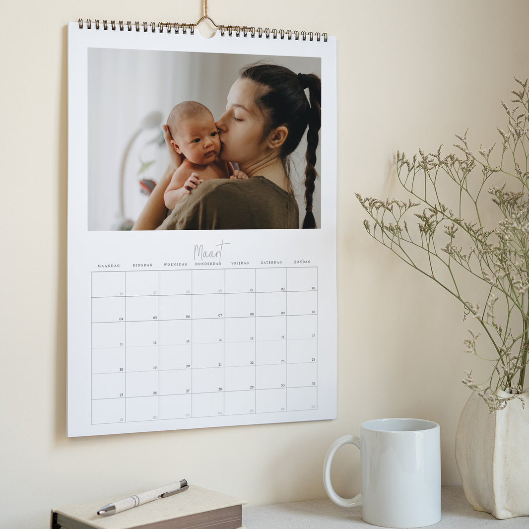 Kalender Eindejaar Muraal A3 Gepersonaliseerde dagenkalender foto N° 3