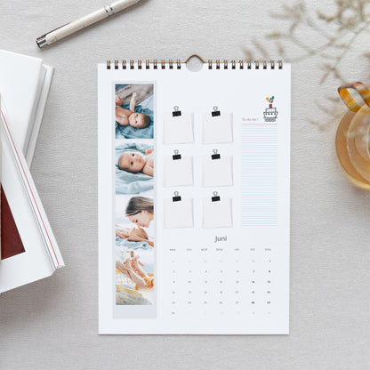 Kalender Eindejaar Muurschildering A4 Jongen foto N° 2