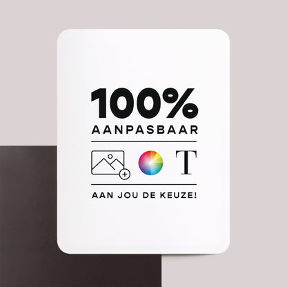 Wenskaart Eindejaar Set van 8, magnetisch, rechthoek met afgeronde hoeken Doe Het Zelf III foto N° 1