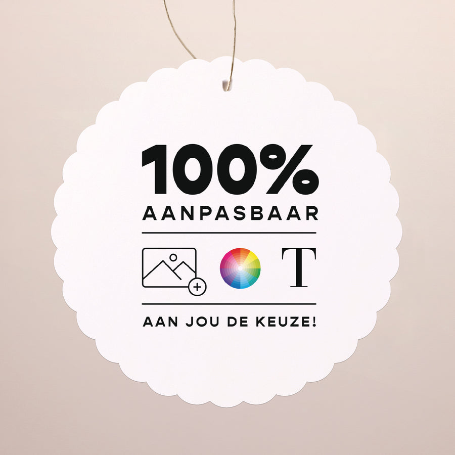 Wenskaart Eindejaar Om op te hangen. Doe Het Zelf III foto