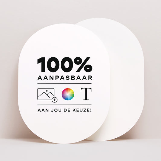 Wenskaart Eindejaar Ovaal Doe Het Zelf III foto