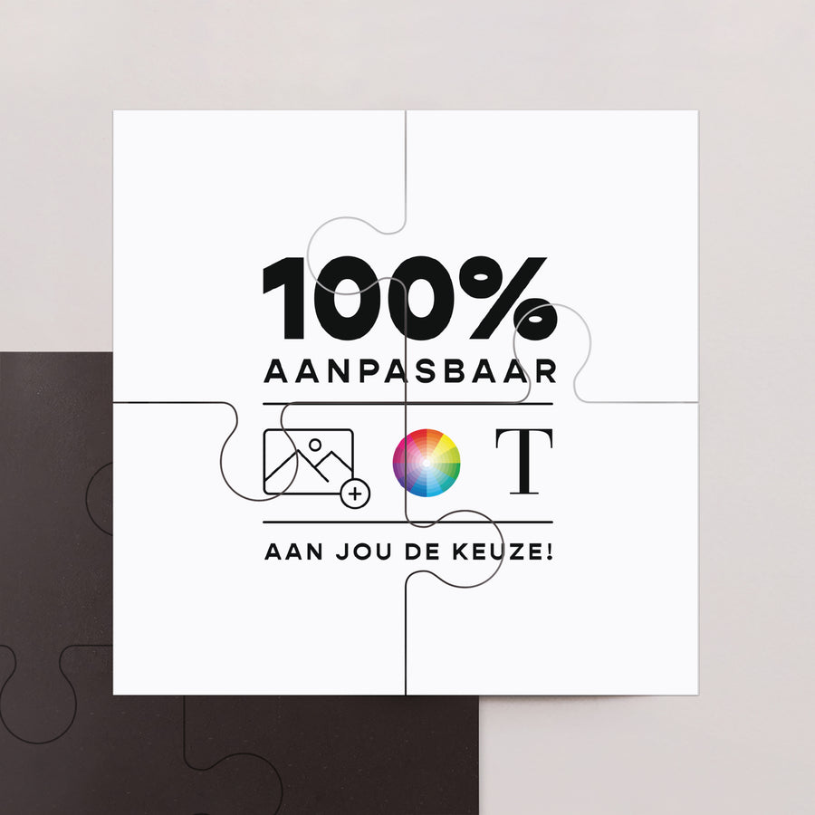 Wenskaart Eindejaar Magnetische puzzel 4 delen Doe Het Zelf III foto