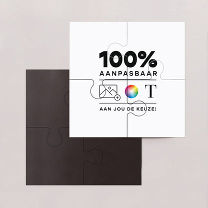 Wenskaart Eindejaar Magnetische puzzel 4 delen Doe Het Zelf III foto N° 2