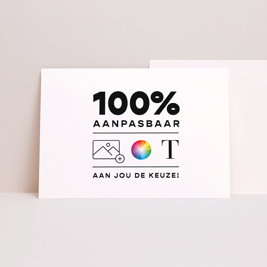 Wenskaart Eindejaar Landschap Doe Het Zelf III foto