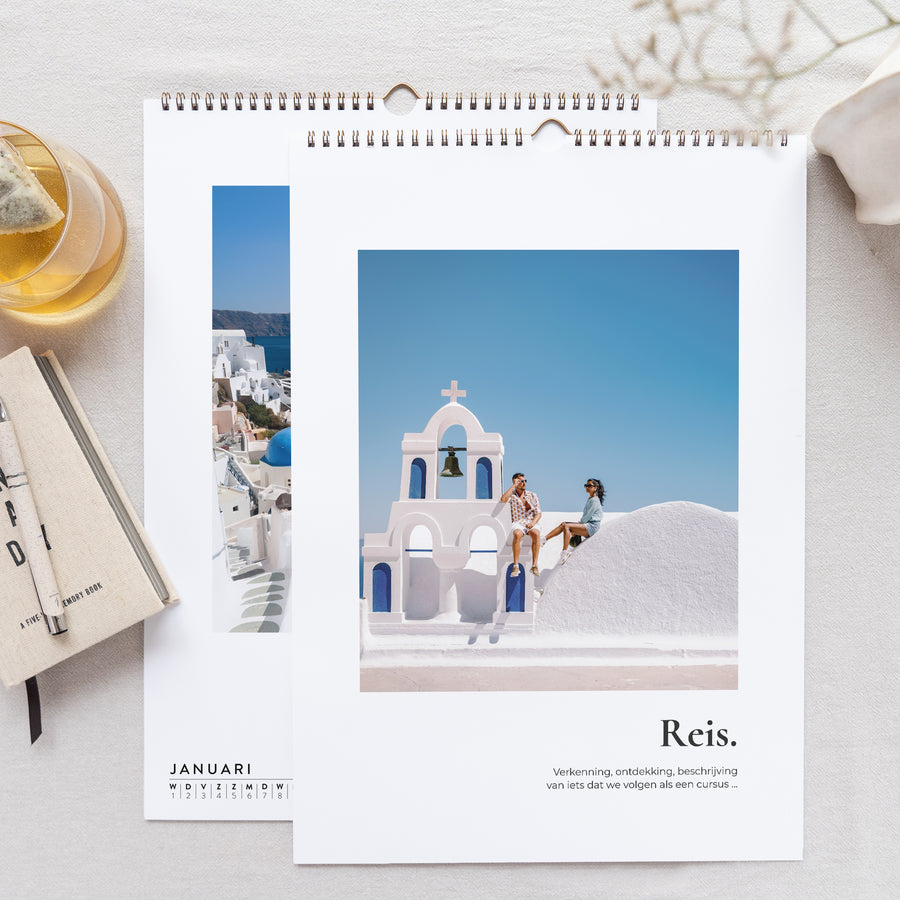 Kalender Eindejaar Muraal A3 Grote reiziger foto