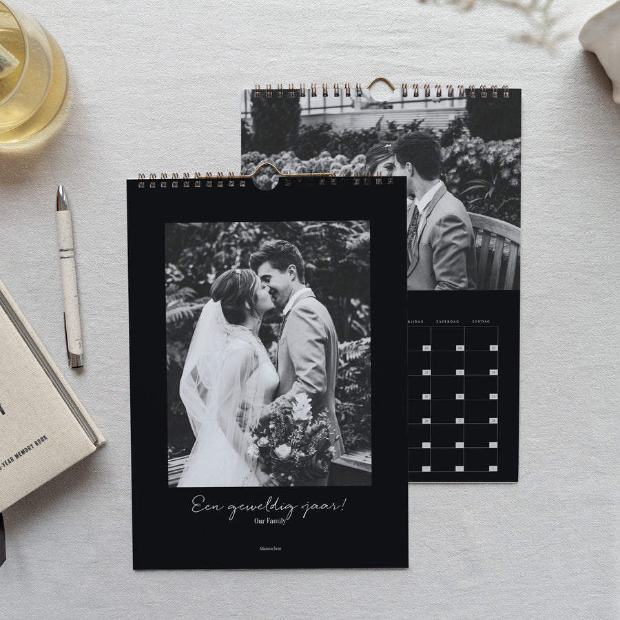 Kalender Eindejaar Muurschildering A4 Luxe foto