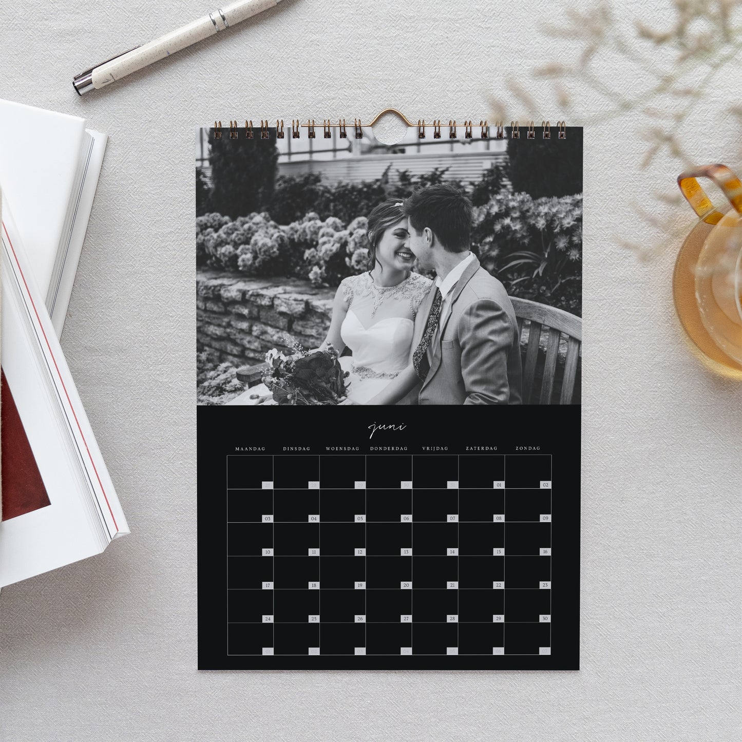 Kalender Eindejaar Muurschildering A4 Luxe foto N° 2