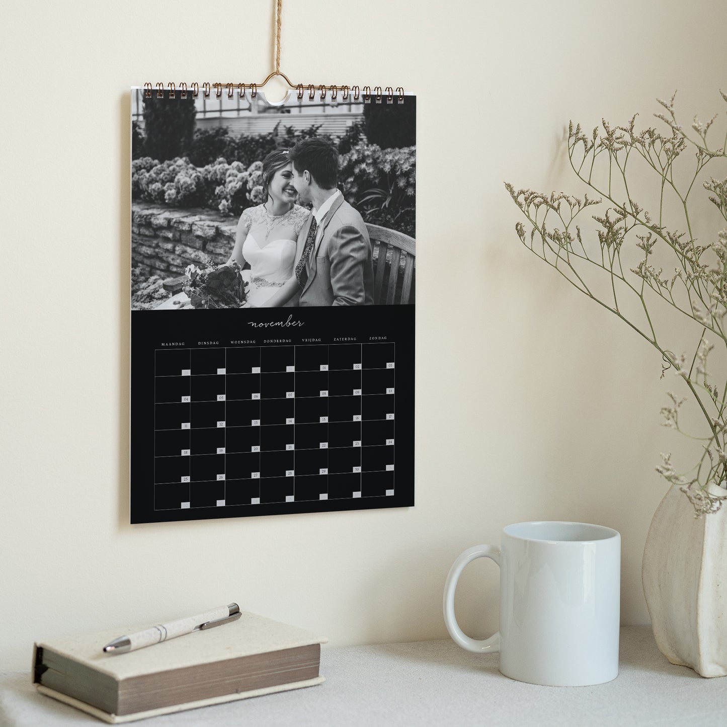 Kalender Eindejaar Muurschildering A4 Luxe foto N° 3