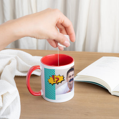 Mok Objecten Rood Super Papa foto N° 3