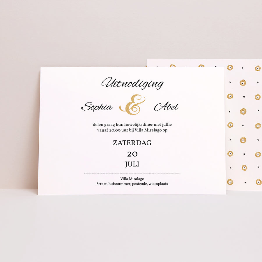 Uitnodigingen Huwelijk Landschap De Bon Ton foto