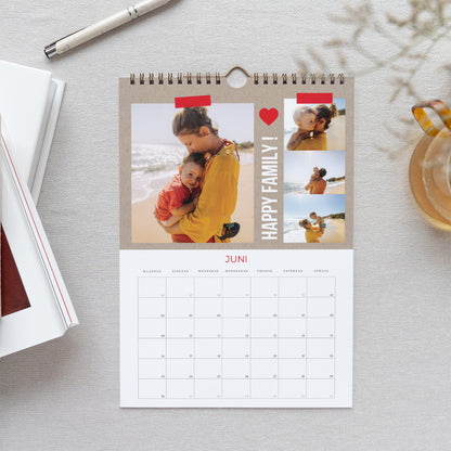 Kalender Eindejaar Muurschildering A4 Jaarlijkse wirwar foto N° 2