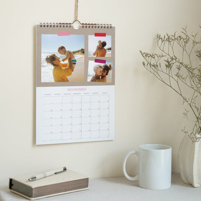 Kalender Eindejaar Muurschildering A4 Jaarlijkse wirwar foto N° 3