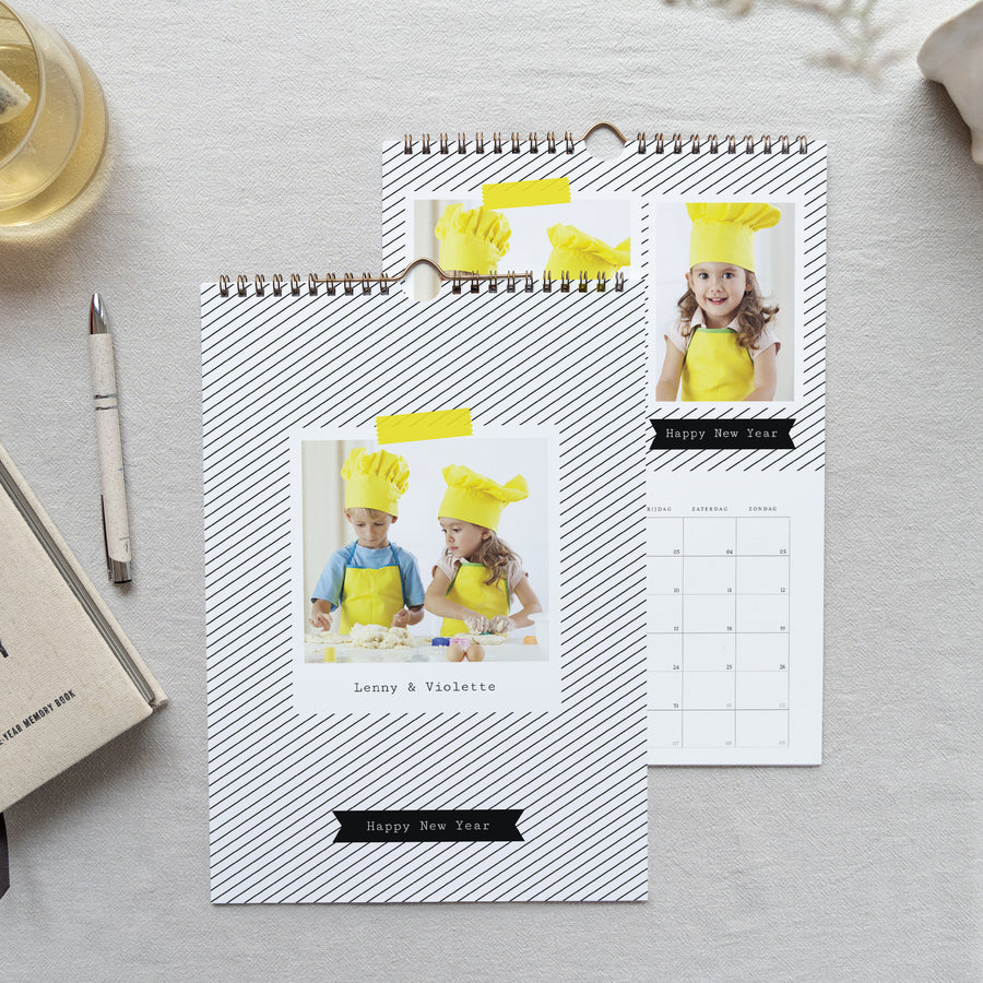 Kalender Eindejaar Muurschildering A4 Pop foto