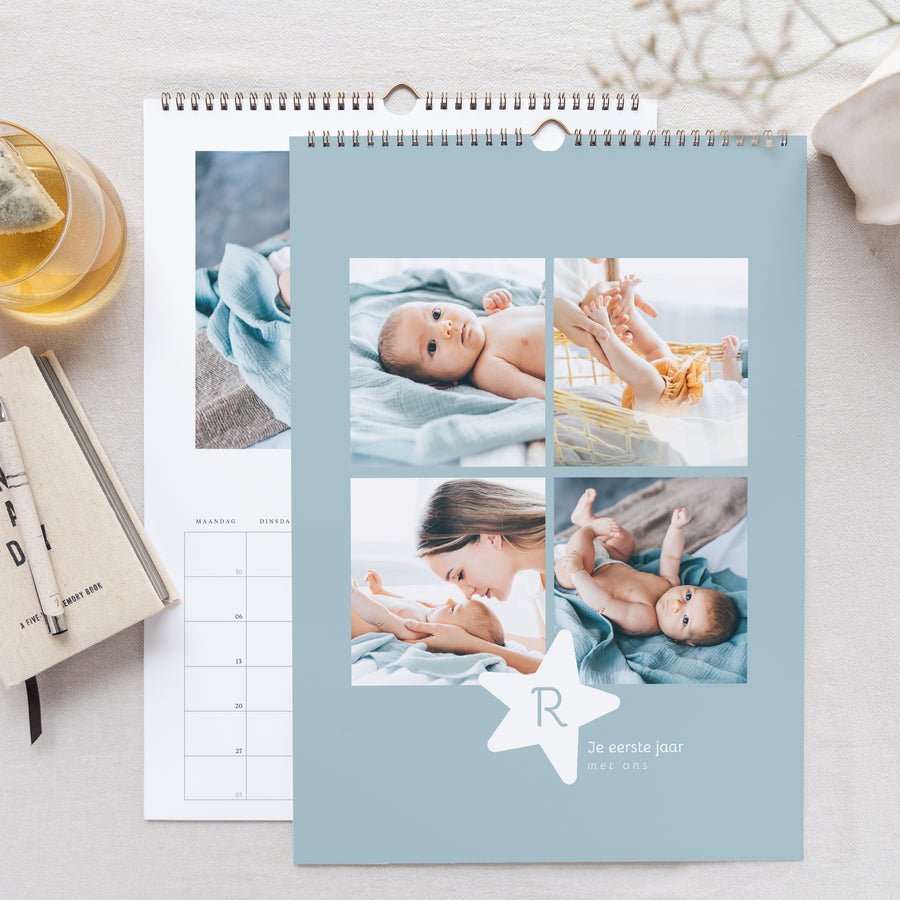 Kalender Eindejaar Muraal A3 Sterren foto