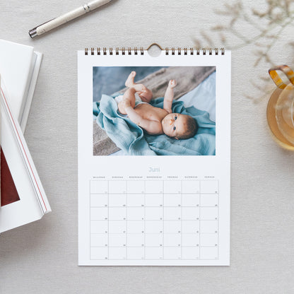 Kalender Eindejaar Muurschildering A4 Sterren foto N° 2