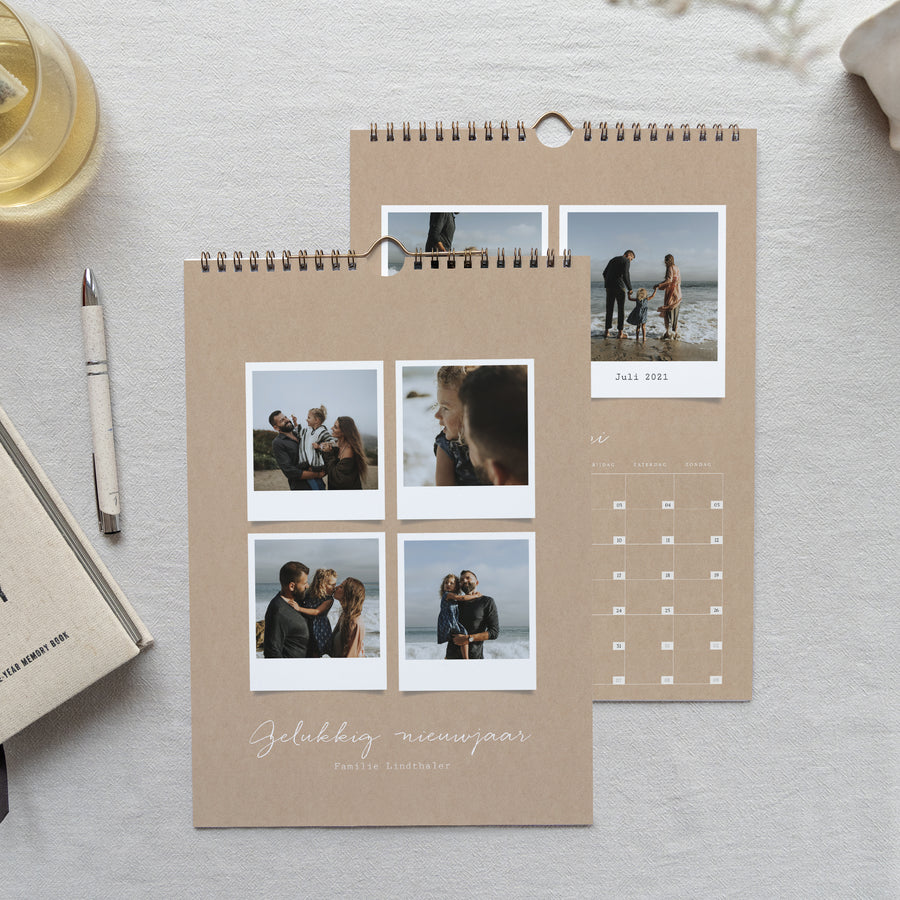Kalender Eindejaar Muurschildering A4 Souvenir foto