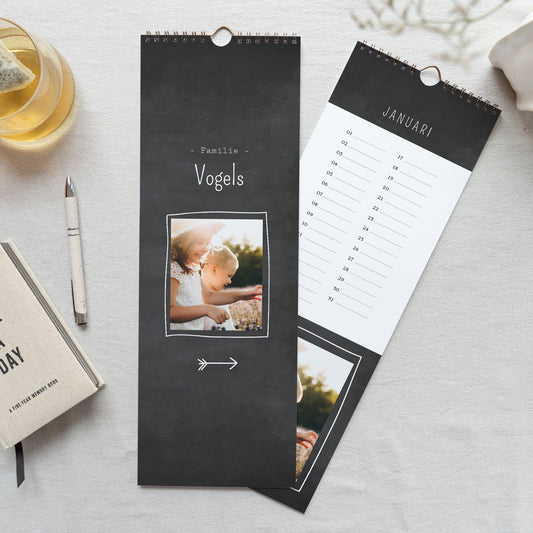 Kalender Eindejaar Perpetueel Foto Ardoise foto